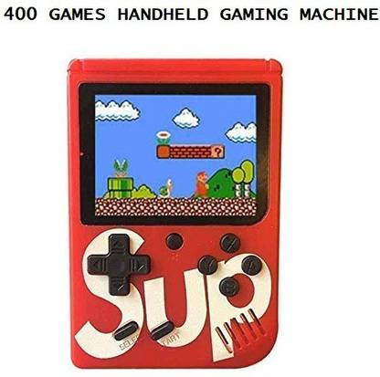 हेलो नेशन Brand New World SUP Handheld Game Console, Classic Retro Video Gaming Player Colorful LCD Screen USB Rechargeable Portable Game Console with 400 in 1 Classic Old Games Best Toy Gift for Kids गेमिंग एक्सेसरी किट