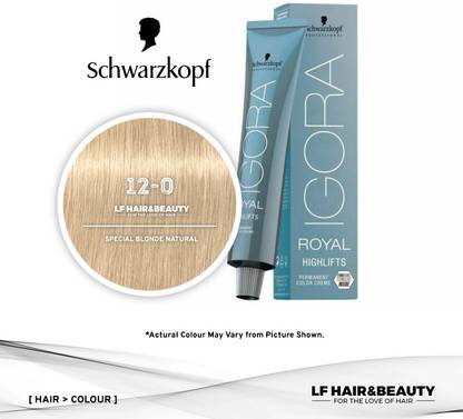 Schwarzkopf Igora Royal Highlifts Permanent Color Creme , 12-0, Special Blonde Natural