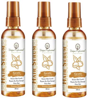 UNIQUE PROFESSIONAL Hair Serum Vitalized With Walnut Oil 100 ml ( Pack of )3
