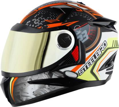 Steelbird SBH-17 Ignimeter Full Face ISI Certified Graphic Helmet Motorbike Helmet