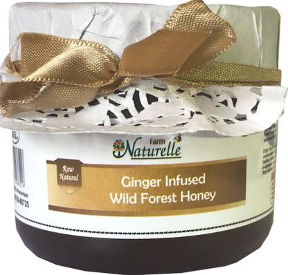 Farm Naturelle -Real Ginger Infused Forest Honey (400 GMS)-Immense Medicinal Value