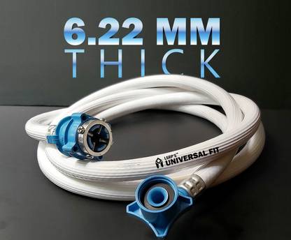 LSRP's Universal Fit 4 Meter hose inlet pipe (THE RAREST QUALITY 6.2MM THICK) for Top Loading Fully Automatic Washing Machine Water Inflow Hose Pipe With Inlet Hose Faucet Water Tap Adapter Connector Hose Pipe