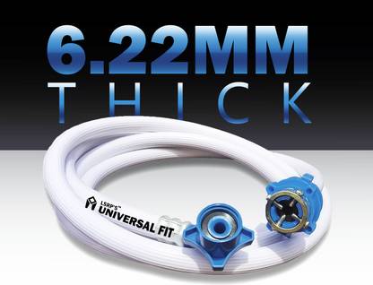 LSRP's Universal Fit 2 Meter Flexible PVC Washing Machine Water Inlet/Inflow Hose Pipe with Tap Adapters/Connectors for Front & Top Load Fully Automatic Washing Machines (2 Meter) Washing Machine Inlet Hose Washing Machine Inlet Hose