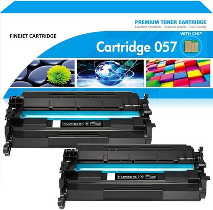 wetech Crg057 / 057 Toner Cartridge Replacement for Canon i-SENSYS MF443dw / MF445dw / MF446X / MF449x / LBP223dw / LBP226dw LBP228x / imageCLass MF445dw MF448dw LBP226dw Lbp227dw Printers (With chi-PACK OF 2) Black Ink Cartridge