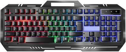 Branzios Gaming and lighting key bord Wired USB Standard Gaming Keyboard Compatible with Desktop, Laptop, Mac
