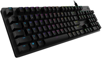 Logitech G512/Mechanical, RGB Lightsync Backlit Keys, GX Brown Tactile Key Switches Wired USB Standard Gaming Keyboard Compatible with Desktop, Laptop, Mac