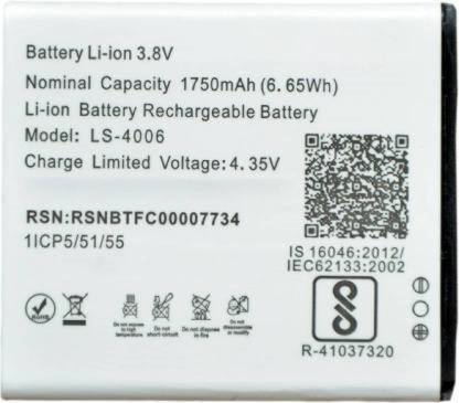 Moby Fuse Mobile Battery For  LYF Flame 7