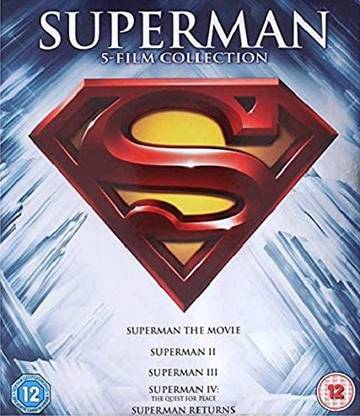 Superman 5-Film Collection - Superman: The Movies + Superman II + Superman III + IV: The Quest for Peace + Superman Returns (5-Disc Box Set) (Region 2) (Foil Slipcase | UK Import)