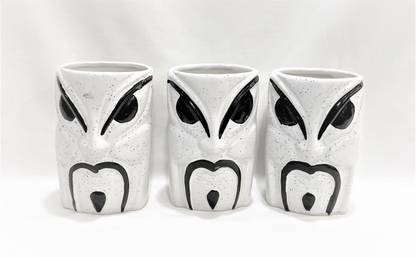 Your Local Shop Bhootiya Planter Ceramic Planter Indoor Outdoor Planter ( Pack Of 3 ) Plant Container Set