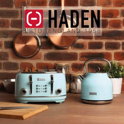 Haden Heritage White 4 Slice Toaster (Turquoise) 815 W Pop Up Toaster