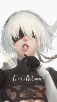 2B Nier Automata Yorha Unit No 2 Type B Nier Automata Video Games Matte Finish Poster Paper Print
