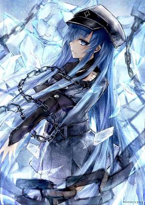 Esdeath Ice Akame Ga Kill Matte Finish Poster Paper Print