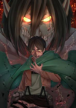 Eren Jaeger Shingeki No Kyojin Titan Attack On Titan Matte Finish Poster Paper Print