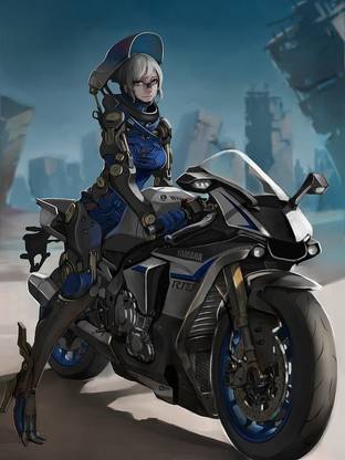 Anime Girls Yamaha Yamaha Yzf R1 Matte Finish Poster Paper Print