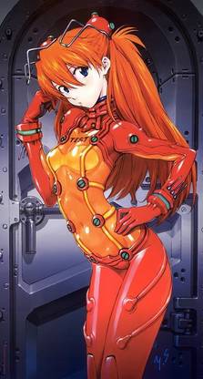 Neon Genesis Evangelion Asuka Langley Soryu Anime Evangelion Hd Art Matte Finish Poster Paper Print