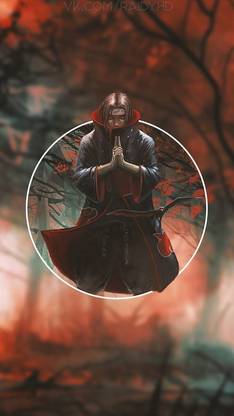 Anime Picture In Picture Uchiha Itachi Hd Matte Finish Poster Paper Print