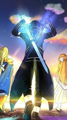 Anime Sword Art Online Alicization Kirito Sword Art Online Kirigaya Kazuto Alice Sword Art OnlineMatte Finish Poster Paper Print