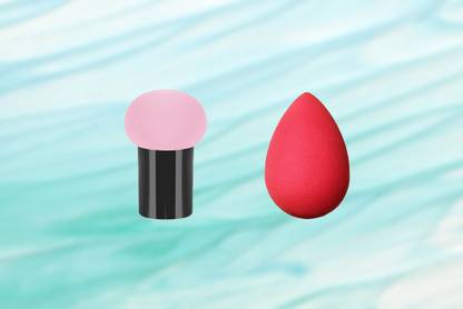 s.f.r color beauty set of 2 blender Noramal + mushroom Piece Beauty Blender for Liquid, Cream and Powder Sponge Makeup Puff.(colors & Shapes May Vary) A1