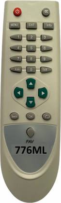 REMOTEX 776ML Free Dish DTH Remote Melbon Free Dish DTH Remote Controller