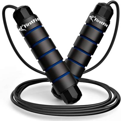 FirstFit Tangle-Free Rapid Speed Skipping Rope Ball Bearing Adjustable Exercise Jump Rope Ball Bearing Skipping Rope