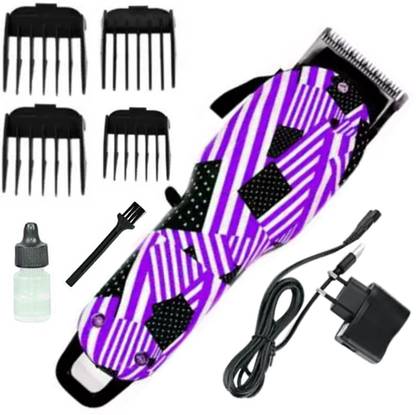 KJDF Professional Cordless Hair Trimmer Runtime: 120 min Trimmer (Multicolor) Fully Waterproof Trimmer 120 min  Runtime 4 Length Settings