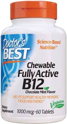 Doctor's Best Chewable Fully Active B12 1000 mcg 60