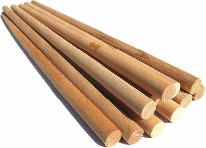 ecofynd 16 Inch wooden dowel rod, Solid hardwood sticks for Crafting, Macrame, DIY & more. (Set of 10) Pack of 10