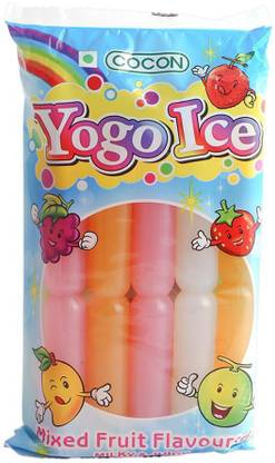 COCON Yogo ice jelly 450 g (10 tubes Mixed Fruit Jelly Candy