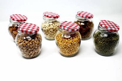 TINSUHG Glass Tea Coffee & Sugar Container  - 400 ml