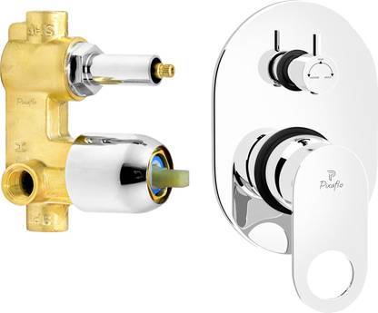 PIXAFLO ADX015 Admix Single Lever 4 Way 2 Inlet Diverter Complete Set | Tic-Tac Button | Brass Diverter Faucet