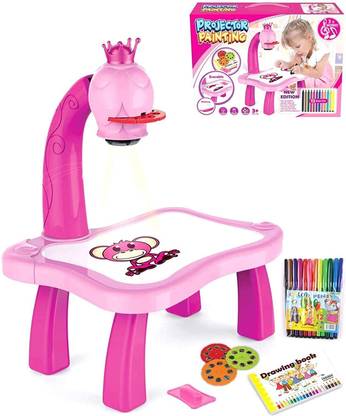 APPR Projector Table Toy for Kids, Drawing Projector with Colors and Drawing Book
