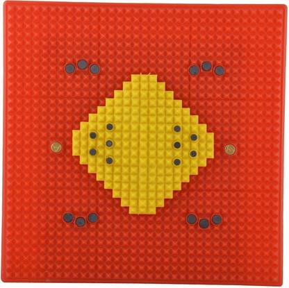 YKID mat Acupressure Super Mat With Copper Magnetic Pyramid Power Big Size Red Massager