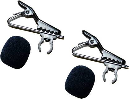 BOYA Lavalier Microphone 2 Tie Clips & 2 Windsocks for M1, M1dm, m1 Pro and other similar lavaliers Microphone