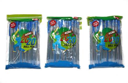 Agni 20/20 Ball Pen 3 Blue Packets Ball Pen