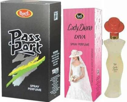 MONET PASSPORT BLACK PERFUME 30ML & DIVA PERFUME 30ML Extrait De Parfum  -  60 ml