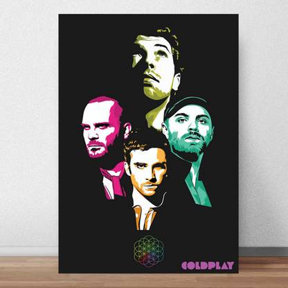 Coldplay Pop Art Poster Chris Martin for Room & Office (13 Inch X 19 Inch, Rolled) Paper Print