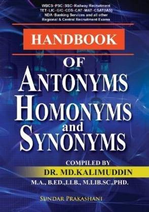 Handbook Of Antonyms Homonyms & Synonyms