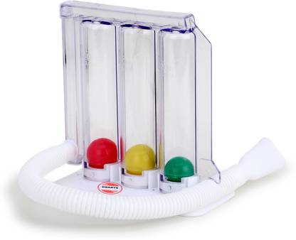 DGARYS respirometer breathing exerciser pipe spirometer for lungs exercise for men and women 3 Ball Spirometer for Deep Breathing Exercise | Lung Exerciser Respiratory Exerciser