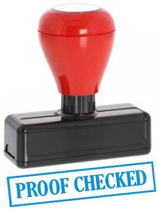 Trodat Image Plus Pre Inked Stamp / PROOF CHECKED / Rectangular Pre Inked Stamp
