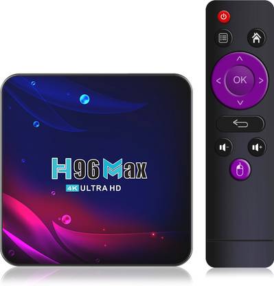 ProfitechTX TanixH96 H96 MAX V11 RK3318 4+32 Android 11 Dual Band Wifi Bluetooth 4K HDR Smart TV Box Media Streaming Device