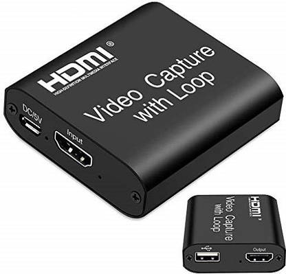 techut Video HDMI Capture Card with Loop Out, 4K HD 1080P 60FPS USB 2.0 Capture Card for Live Streaming Broadcasting Video Recording for PS3/4, Xbox One & Xbox 360, Switch, DSLR, Camcorders Media Streaming Device