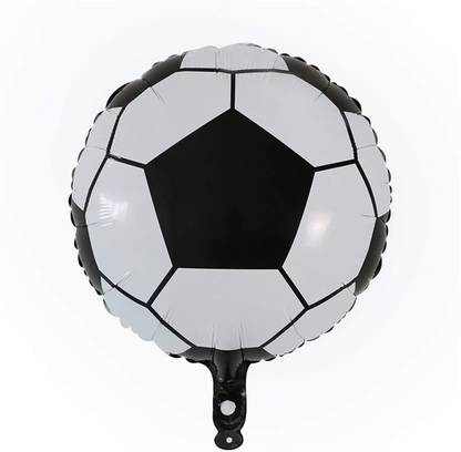 BashNSplash Solid Football Soccer Helium Quality 17" Foil Balloon birthday Party balloon (Pack of 1) Balloon