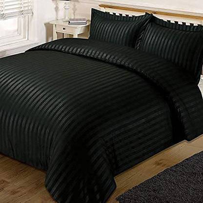 DORISTYLE 180 TC Polycotton King Striped Flat Bedsheet