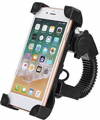 ALORNOR USB MOBILE HOLDER M-26 Motorcycle Phone Mount with USB Charger Port,Bike Motorcycle Cell Phone Holder Mount Stand Bracket for Most Mobile Smartphones (4" to 7") 5 A Bike Mobile Charger