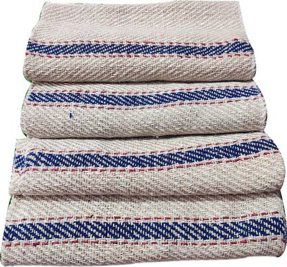 homegoods pack of 4 big size good quality cotton cloth Wet and Dry Cotton Cleaning Cloth