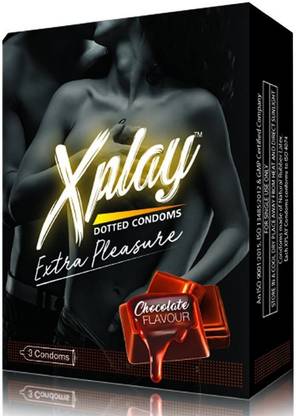 XPLAY extra pleasure dotted chocolate condoms (pack of 5 , 15ps) Condom