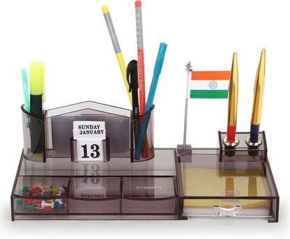 agreat 7 Compartments acrylic pan stand