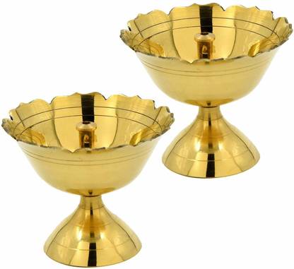 SBBCO Brass (Pack of 2) Table Diya Set