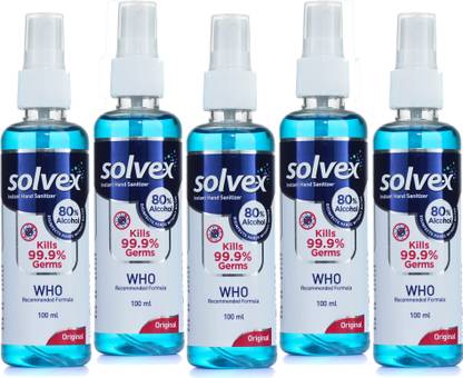 Solvex Liquid Spray (80% Ethyl Alcohol) Sanitizer Spray Bottle