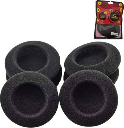 Crysendo Black Foam Sponge Earbud Eartips Cushion Pads for Headphone Size 70mm Pack Of 6Pcs) Over The Ear Headphone Cushion